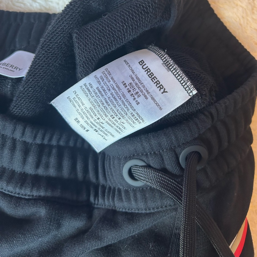 Burberry Black Logo Joggers - Picture 5 of 6